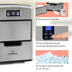 Metropolitan Eiswürfelmaschine 12kg/24h Digitales Display -Küchenbedarf Geschäft 10031881 de 0004 usp