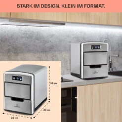 Metropolitan Eiswürfelmaschine 12kg/24h Digitales Display -Küchenbedarf Geschäft 10031881 de 0006 usp