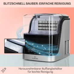 Kristall Eiswürfelmaschine Kristalleis 2 Größen 2,5l Wassertank -Küchenbedarf Geschäft 10031891 de 0005 usp