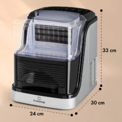 Kristall Eiswürfelmaschine Kristalleis 2 Größen 2,5l Wassertank -Küchenbedarf Geschäft 10031891 yy 0011 dimensions