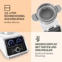 GrandPrix Küchenmaschine 500W / 1000W 2,5l Edelstahl-Rührschüssel -Küchenbedarf Geschäft 10032089 de 0004 logo