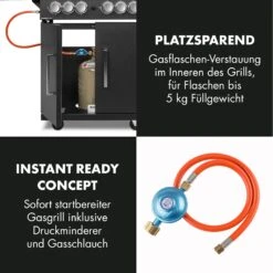 Tomahawk 4.2 SBG Gasgrill 6 Brenner 20,7 KW 64x42cm Grill Edelstahl -Küchenbedarf Geschäft 10032308 de 0009 logo