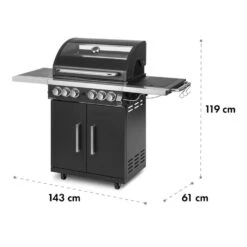 Tomahawk 4.2 SBG Gasgrill 6 Brenner 20,7 KW 64x42cm Grill Edelstahl -Küchenbedarf Geschäft 10032308 yy 0012 logo Klarstein Tomahawk SBG Gasgrill Edelstahl