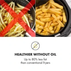 AirVital Heißluftfritteuse 1300W 2,5l CeraPlus-Antihaft Touch Weiß 15 AirVital Heißluftfritteuse 1300W 2,5l CeraPlus-Antihaft Touch Weiß -Küchenbedarf Geschäft 10032331 yy 0007 logo Klarstein AirVital Heissluftfritteuse 1300W weiss reedit