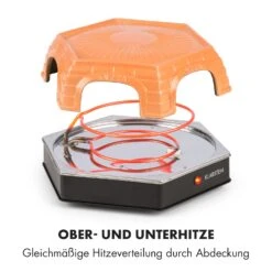 Capricciosa Pizzaofen 1500W Abdeckung Aus Terracotta Warmhaltefunktion -Küchenbedarf Geschäft 10032597 de 0007 logo