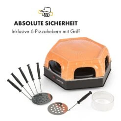 Capricciosa Pizzaofen 1500W Abdeckung Aus Terracotta Warmhaltefunktion -Küchenbedarf Geschäft 10032597 de 0008 logo