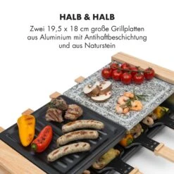 Chateaubriand Nuovo Raclette 1200W Aluminium / Stein 8 Personen Holz -Küchenbedarf Geschäft 10032729 de 0003 logo