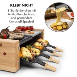 Chateaubriand Nuovo Raclette 1200W Aluminium / Stein 8 Personen Holz -Küchenbedarf Geschäft 10032729 de 0004 logo