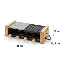 Chateaubriand Nuovo Raclette 1200W Aluminium / Stein 8 Personen Holz -Küchenbedarf Geschäft 10032729 yy 0007 logo