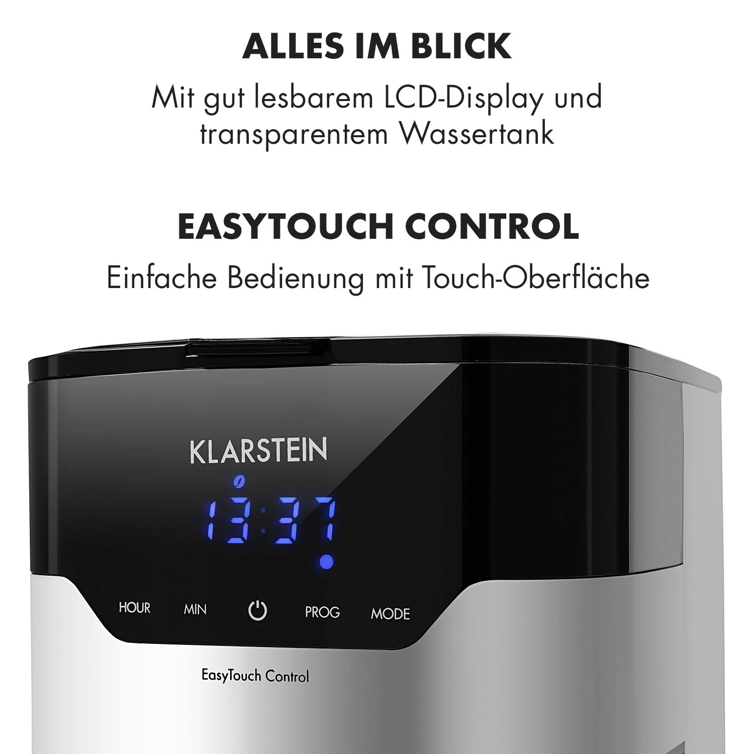 Kaffeemaschine Arabica 800W EasyTouch Control Silber/schwarz 5 Kaffeemaschine Arabica 800W EasyTouch Control Silber/schwarz – Bild 5