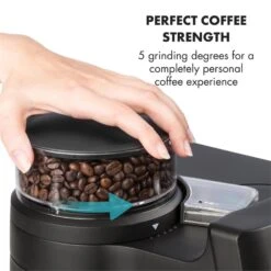 Aromatica II Duo Kaffeemaschine, Integriertes Mahlwerk, 1,25 L, Rot -Küchenbedarf Geschäft 10032866 yy 0006 logo Klarstein Aromatica II Duo Kaffeemaschine rot