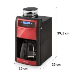 Aromatica II Duo Kaffeemaschine, Integriertes Mahlwerk, 1,25 L, Rot -Küchenbedarf Geschäft 10032866 yy 0011 logo Klarstein Aromatica II Duo Kaffeemaschine rot