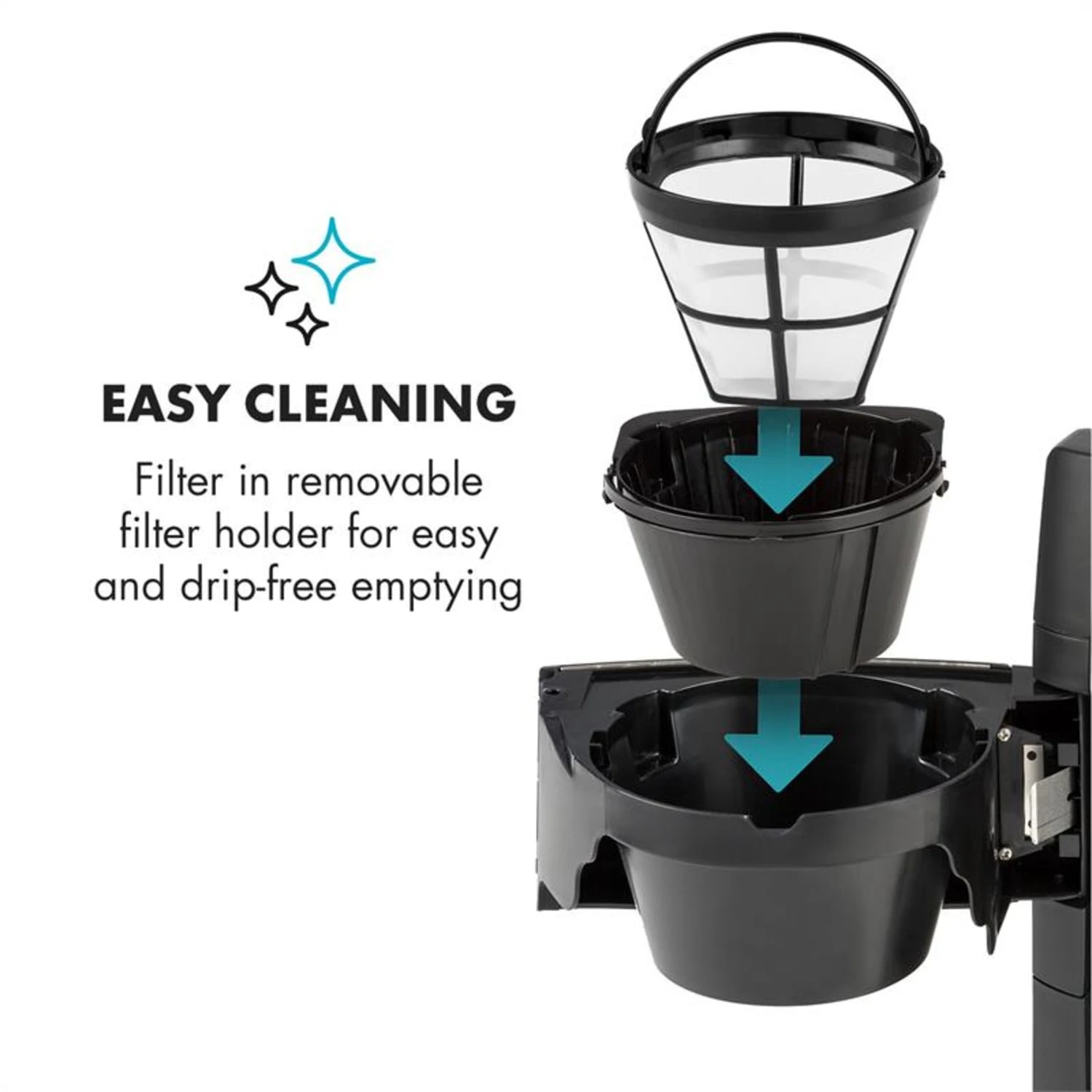 Aromatica II Kaffeemaschine, Mahlwerk, 1,25 L, Silber 6 Aromatica II Kaffeemaschine, Mahlwerk, 1,25 L, Silber – Bild 6