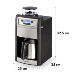Aromatica II Thermo Kaffeemaschine, Mahlwerk, 1,25 L, Silber -Küchenbedarf Geschäft 10032875 yy 0011 logo Klarstein Aromatica II Thermo Kaffeemaschine silber