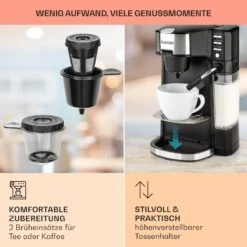 Baristomat 2-in-1-Heißgetränkeautomat Kaffee Tee Milchschaum -Küchenbedarf Geschäft 10033138 de 0006 usp