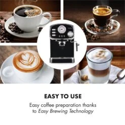 Espressionata Gusto Espressomaschine 1100W 15 Bar Druck Schwarz 12 Espressionata Gusto Espressomaschine 1100W 15 Bar Druck Schwarz -Küchenbedarf Geschäft 10033209 yy 0004 logo Klarstein Espressionata Gusto Espressomaschine