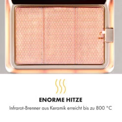 Crossfire Vertikaler Gasgrill 800°C Infrarot-Brenner 12.000 BTU Silber -Küchenbedarf Geschäft 10033288 de 0005 logo