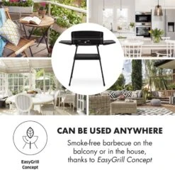 Porterhouse Elektrogrill 2200W Antihaft-Grillfläche Schwarz -Küchenbedarf Geschäft 10033322 yy 0006 logo Klarstein Porterhouse Elektrogrill 2200W schwarz