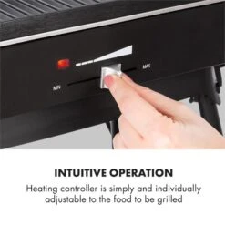 Porterhouse Elektrogrill 2200W Antihaft-Grillfläche Schwarz -Küchenbedarf Geschäft 10033322 yy 0007 logo Klarstein Porterhouse Elektrogrill 2200W schwarz