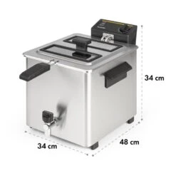 Family Fry Fritteuse 3000W Oil Drain Technology Edelstahl Silber 17 Family Fry Fritteuse 3000W Oil Drain Technology Edelstahl Silber -Küchenbedarf Geschäft 10033342 yy 0010 logo Klarstein Family Fry Fritteuse 3000W silber