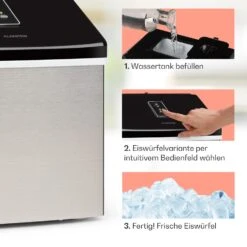 Clearcube Eiswürfelmaschine Klareis 13kg/24h Edelstahl Schwarz -Küchenbedarf Geschäft 10033350 de 0004 usp
