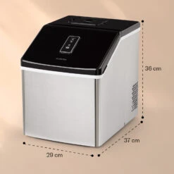 Clearcube Eiswürfelmaschine Klareis 13kg/24h Edelstahl Schwarz -Küchenbedarf Geschäft 10033350 yy 0011 dimensions