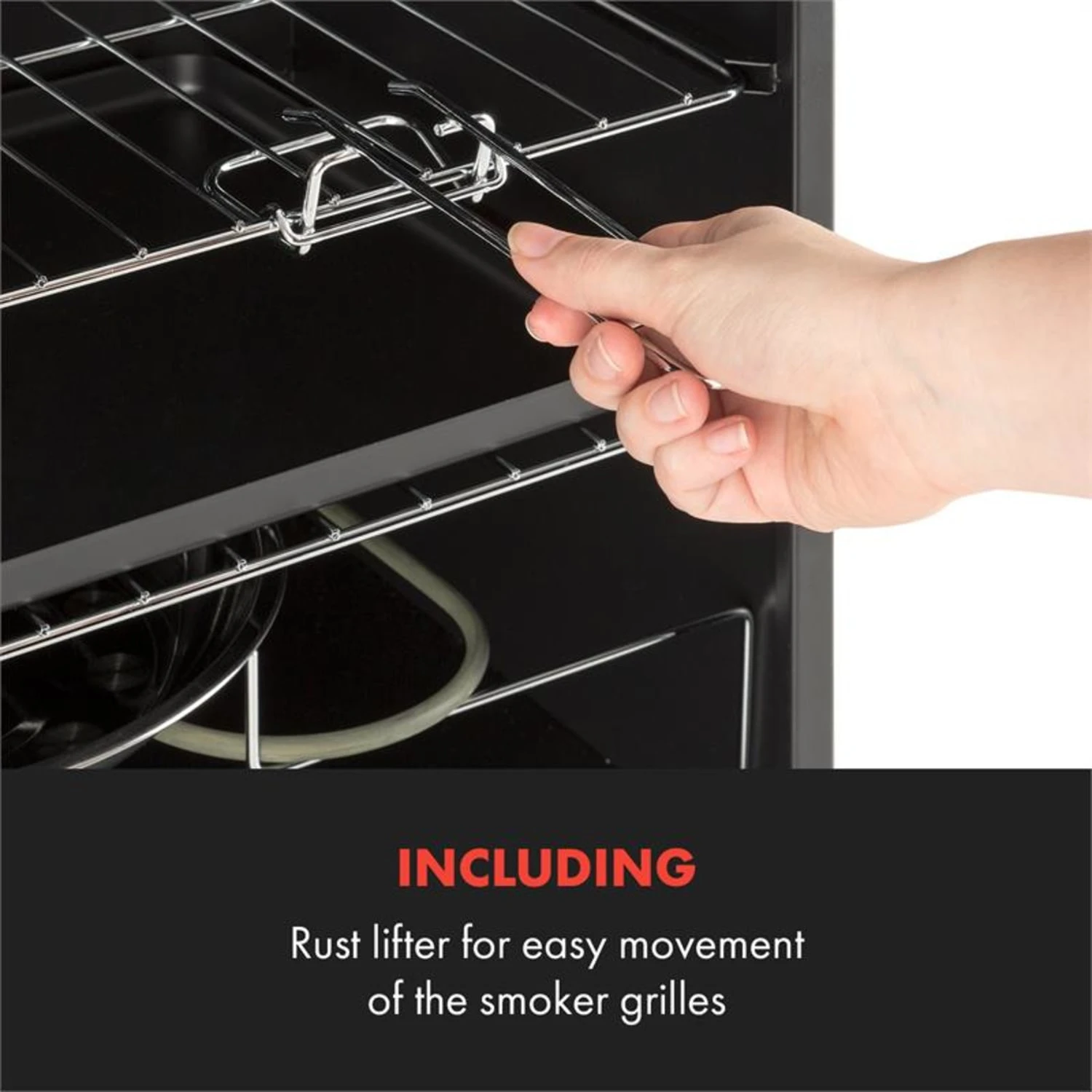 Flintstone Steel Räucherofen 1600 W Integriertes Thermometer Edelstahl 5 Flintstone Steel Räucherofen 1600 W Integriertes Thermometer Edelstahl – Bild 5