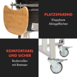 Queensize Kamado Grill Thermometer Abnehmbare Seitenteile Schwarz 16 Queensize Kamado Grill Thermometer Abnehmbare Seitenteile Schwarz -Küchenbedarf Geschäft 10033377 de 0007 logo