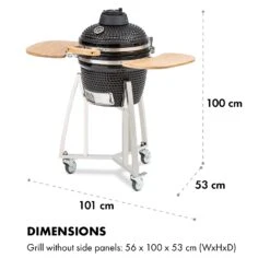 Queensize Kamado Grill Thermometer Abnehmbare Seitenteile Schwarz 19 Queensize Kamado Grill Thermometer Abnehmbare Seitenteile Schwarz -Küchenbedarf Geschäft 10033377 de 0010 logo