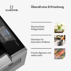 Eiszeit Eiswürfelmaschine Edelstahl 3 Eiswürfelgrößen Silber -Küchenbedarf Geschäft 10033478 de 0005 usp