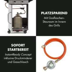 Gazooka 2.0T Gas BBQ Grill 2x3kW Brenner Edelstahl -Küchenbedarf Geschäft 10033532 de 0005 logo