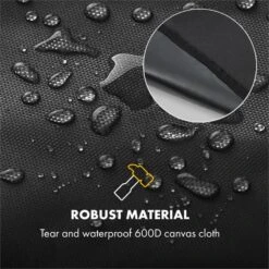 Hot & Hot Wetterschutzhaube 600D Canvas 30/70% PE/PVC Schwarz -Küchenbedarf Geschäft 10033537 yy 0005 logo Klarstein Hot and Hot Wetterschutzhaube schwarz