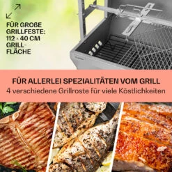 Sauenland Pro Spanferkelgrill Drehspieß 13W 4 Rollen Edelstahl -Küchenbedarf Geschäft 10033566 de 0004 usp