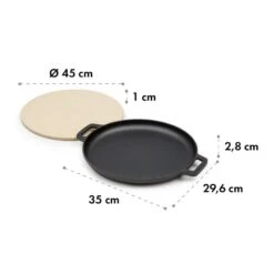 Tomahawk 3.1 S Brat & Back-Set Pfanne Pizzastein Ø29 Cm -Küchenbedarf Geschäft 10033568 yy 0006 logo Klarstein Tomahawk Brat and Back Set