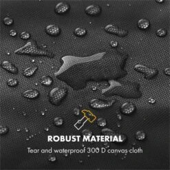 Tomahawk 3.1 S Wetterschutzhaube 300D Canvas 30/70% PE/PVC Schwarz -Küchenbedarf Geschäft 10033569 yy 0003 logo Klarstein Tomahawk S Wetterschutzhaube schwarz