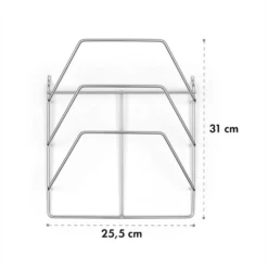 Vendetta 3.0 TI Rack Verchromter Stahl Einfach Anzubringen Zubehör -Küchenbedarf Geschäft 10033618 yy 0004 logo Klarstein Vendetta TI Rack