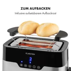 Arabica Toaster 920W LED-Display Touch-Bedienfeld Edelstahl -Küchenbedarf Geschäft 10033728 de 0005 logo