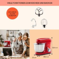 Bella Pico 2G Küchenmaschine 1300W 1,7PS 6 Stufen 5 Liter -Küchenbedarf Geschäft 10033801 de 0005 usp
