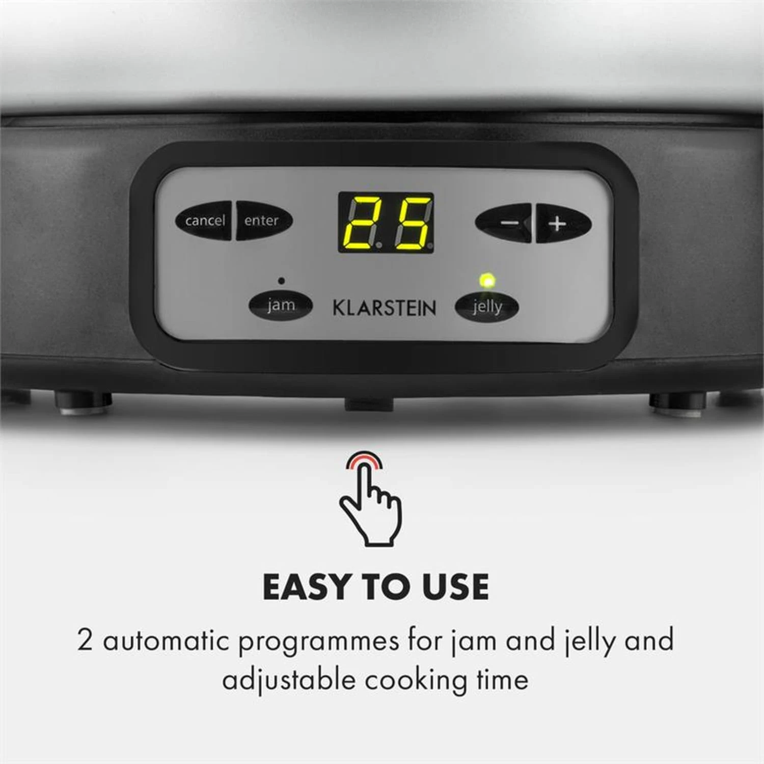 Jam Session Marmeladen- Und Geleekocher 1000W 2 Automatikprogramme 4 Jam Session Marmeladen- Und Geleekocher 1000W 2 Automatikprogramme – Bild 4