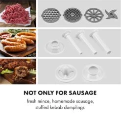 Kraftprotz Elektrischer Fleischwolf 700 W Kupfermotor Edelstahl 10 Kraftprotz Elektrischer Fleischwolf 700 W Kupfermotor Edelstahl -Küchenbedarf Geschäft 10034215 yy 0003 logo Klarstein Kraftprotz elektrischer Fleischwolf weiss