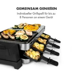 Sirloin Raclette 1500W Aluminium / Stein 8 Personen Kontroll-LED -Küchenbedarf Geschäft 10034275 de 0005 logo
