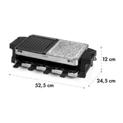 Sirloin Raclette 1500W Aluminium / Stein 8 Personen Kontroll-LED -Küchenbedarf Geschäft 10034275 yy 0008 logo Klarstein Sirloin Raclette 1500W