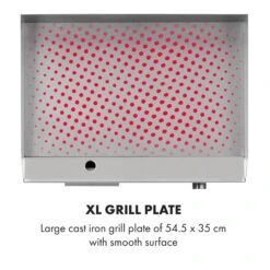 Grillmeile 3000G Elektrogrill 3000W Grillplatte 54,5x35cm Glatt -Küchenbedarf Geschäft 10034447 yy 0004 logo Klarstein Grillmeile 3000G Pro Elektrogrill glatt