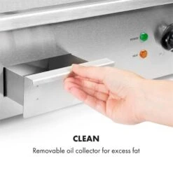 Grillmeile 3000G Elektrogrill 3000W Grillplatte 54,5x35cm Glatt -Küchenbedarf Geschäft 10034447 yy 0007 logo Klarstein Grillmeile 3000G Pro Elektrogrill glatt