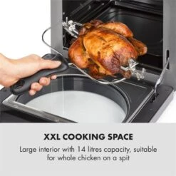 AeroVital Easy Touch Heißluftfritteuse 1700W 14l Timer 16 Programme Schwarz -Küchenbedarf Geschäft 10034452 yy 0004 logo Klarstein AeroVital easy touch Fritteuse schwarz