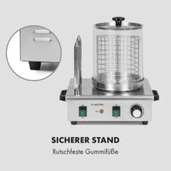 Wurstfabrik Pro 550 Hot Dog Maker 550W 2 Spieße 5L 30-100°C Edelstahl -Küchenbedarf Geschäft 10034453 de 0008 logo