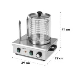 Wurstfabrik Pro 550 Hot Dog Maker 550W 2 Spieße 5L 30-100°C Edelstahl -Küchenbedarf Geschäft 10034453 yy 0010 logo Klarstein Wurstfabrik Pro 550 Hot Dog Maker 550W