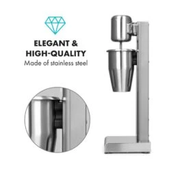 Kraftpaket Milchshake-Mixer Proteinshake 80W Edelstahl Silber 15 Kraftpaket Milchshake-Mixer Proteinshake 80W Edelstahl Silber -Küchenbedarf Geschäft 10034456 yy 0007 logo Klarstein Kraftpaket Pro Milchshake Mixer 80W