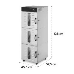 Master Jerky 550 Dörrautomat 2400W 40-90 °C 24h-Timer Edelstahl Silber -Küchenbedarf Geschäft 10034546 yy 0008 dimensions