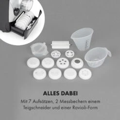 Pastamania Nudelmaschine 260W 7 Aufsätze 500 G 60 DB LED 13 Pastamania Nudelmaschine 260W 7 Aufsätze 500 G 60 DB LED -Küchenbedarf Geschäft 10034566 de 0006 logo